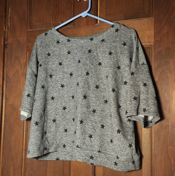 Flirtitude Gray Star Crop Top - Picture 7 of 7